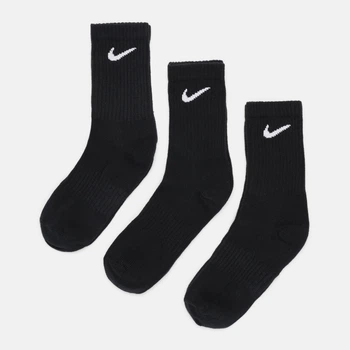 Набор женских носков высоких хлопковых Nike SX7676-010 U NK EVERYDAY LTWT CREW 34-38 3 пары Черный (888407237171)