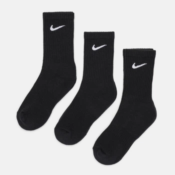 Набор женских носков высоких хлопковых Nike U Nk Everyday Cush Crew SX7664-010 34-38 (S) 3 пары Черный (888407233593)