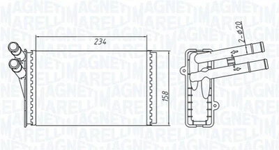 Радіатор пічки Magneti Marelli (350218409000)