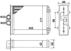 Радіатор пічки Magneti Marelli (350218482000)