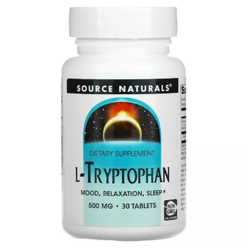 L-Триптофан Source Naturals 500 мг 30 таблеток
