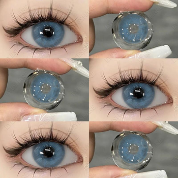 Кольорові лінзи блакитні контактні Azul Fresh Lady