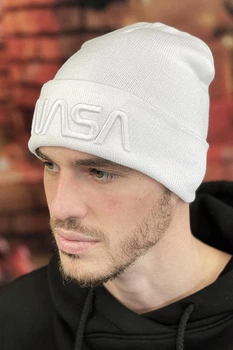 Чоловіча шапка Білий Braxton з вишивкою