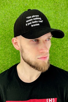Бейсболка унисекс Braxton it just looks cool 56236 56-60 Черный (56254)