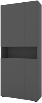 Шкаф Metkas Home B001 900 х 350 х 2130 мм ЛДСП Антрацит (MB001-A)