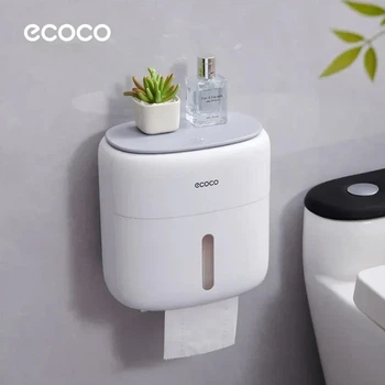 Настенный держатель для туалетной бумаги Ecoco
