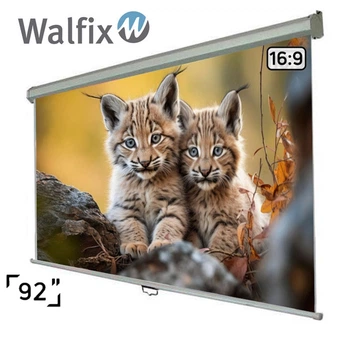 Проекційний екран Walfix SNM-7 настінний стельовий 92" 203х114см 16:9
