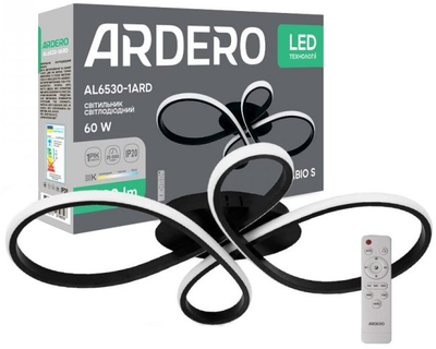 Світлодіодний світильник Ardero AL6530-1ARD FABIO S 60W 3200Lm 3000K-6000K чорний