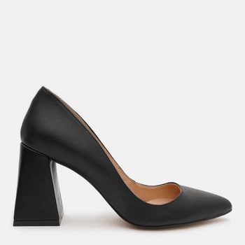 Жіночі човники шкіряні Ashoes 2650/8 39 25 см Чорні (ROZ6501005809)
