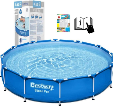 Каркасний басейн Bestway Steel Pro 366 x 76 см 73697 (6942138972498)