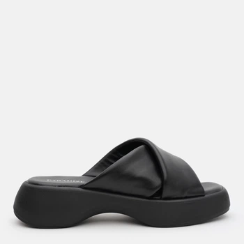 Женские шлепанцы кожаные PARADIZE SHOES SL-1300 41 26.7 см Черные (ROZ6501062272)
