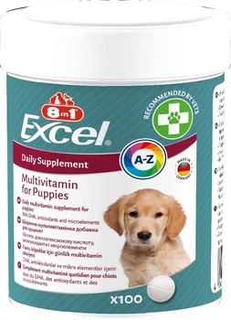 Вітаміни 8in1 Excel Multi Vitamin Puppy для цуценят та молодих собак, мультивітамін, 100 штук