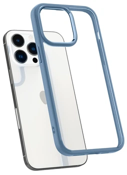 Чехол для Iphone 14 Pro Max Spigen Ultra Hybrid Sierra Blue прозрачный противоударный ACS04820