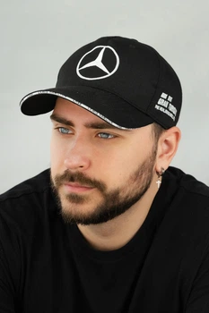 Бейсболка унисекс Braxton Mercedes 58180 56-58 Черный (58289)