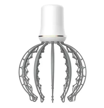 Ручной массажер для кожи головы Head Massager KK-002 в форме осьминога, 12 массажных когтей, от усталости, для расслабления