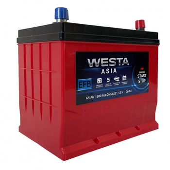Аккумулятор автомобильный Westa 6CT-65 АзЕ ASIA EFB (WAE650) (248279)