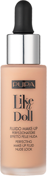 Podkład do twarzy w płynie Pupa Like A Doll Perfecting Make-Up Fluid 020 Light Beige 30 ml (8011607222407)