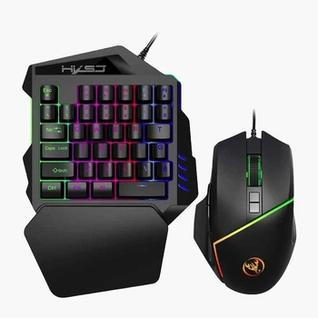 Игровая клавиатура и мышка 198I G506 набор для одной руки