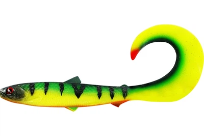 Силікон Westin BullTeez Curltail Box 21см 49г 1шт, колір: Tiger Perch (4312015010)