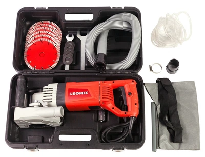 Штробориз электрический (бороздник) Leomix SD-150A 35L320 : 2400 Вт, 4.3см глубины, кейс (бетонорез)