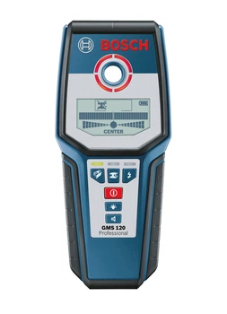 Детектор скрытой проводки металла (металлодетектор) Bosch GMS 120 : 120мм искатель проводов