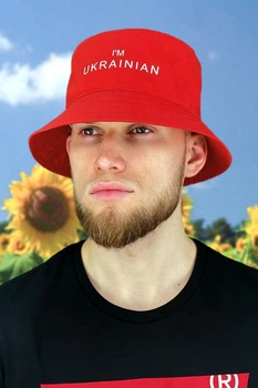 Панама мужская Braxton I`m Ukrainian 56-60 Красный