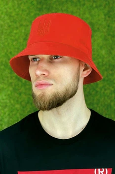 Панама мужская Braxton Тризуб 56-60 Красный