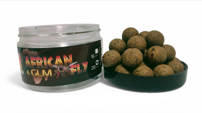 Бойл TtrinityBaits вафтерс GEYSER soluble пылящий AFRICAN FLY and GLM 20 мм (африканская мух + раку,ТВ10328