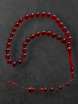 Чотки Classic Plastic Tasbih 33 Бусини Червоний