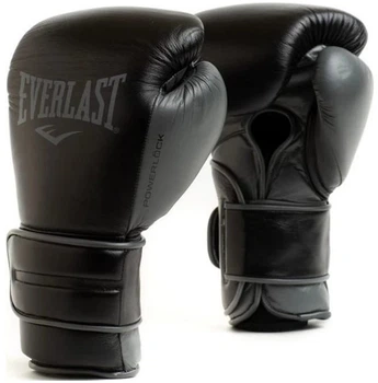 Боксерские перчатки Everlast Powerlock 2 Pro Training H&L Glove P00002428 16 унций Черные (009283609658)