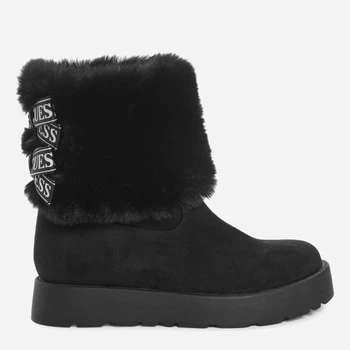 Женские угги низкие с мехом Guess 911254781 37.5 Черные (1159831025)