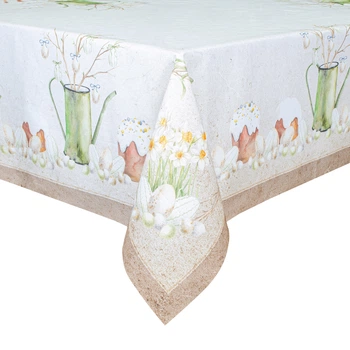 Скатертина Home Line 129662 150x180 Напівпанамський; Бавовна Принт