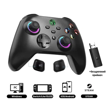 Беспроводной геймпад DATA FROG PC03 для Nintendo Switch/PC/iOS/Android с адаптером 2.4G