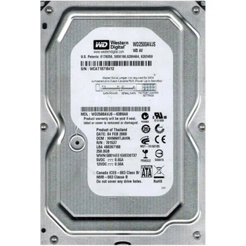 Накопитель HDD SATA 250GB WD AV 7200rpm 8MB (WD2500AVJS) - Refurbished