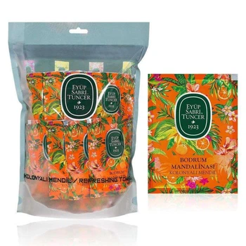 Серветки, що очищають Bodrum Tangerine для обличчя і тіла універсальні 50 шт