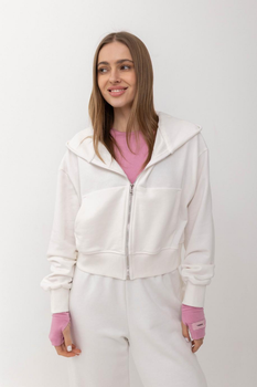Худі спортивне на блискавці Twice 250138702107 молочний M/L