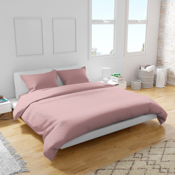 Комплект постільної білизни Home Line 64968 Україна Полуторний Бавовна Рожевий