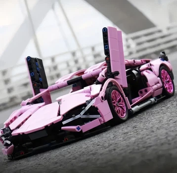 Конструктор Technol Model Lamborghini Sian Pink (1314 деталей).