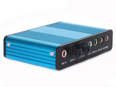 Внешняя звуковая карта Digital USB 5.1 S/PDIF Синий (0905-020-01)
