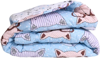 Ковдра MirSon Демісезонна Полуторна 140x205 см Бавовна №2828 Color Fun Line Whales (2200006700647)