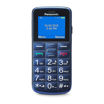Мобільний телефон Panasonik Blue Dual SIM, Li-Ion 1000 мАг (KX-TU110EXB)