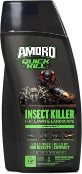 Концентрат для знищення комах на газонах і ландшафтах Amdro Quick Kill Кліщів, Блох, Мурах, Павуків