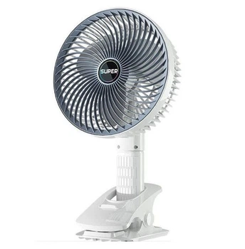 Мини вентилятор Desktop fan ручной с прищепкой аккумуляторный портативный переносной на аккумуляторе USB