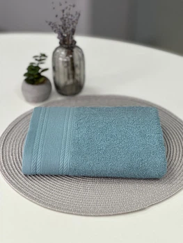 Махровое полотенце Легкий Бриз от Ideal Textile 70х140 450 г\м2 лазурный