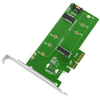 Контролер Maiwo Multi-Size PCIex4 & SATA до M.2 (M-Key або B-key) KT015 SSD (45774)
