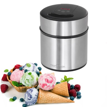 Морозивниця Profi Cook PC-ICM 1140 автоматична машина для приготування морозива замороженого йогурту та сорбету чаша 1.8 л