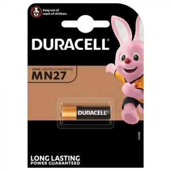 Батарейка алкалінова DURACELL A27 (MN27), на блістері 1шт