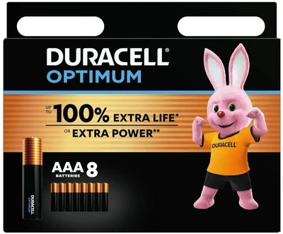 Батарейка алкалиновая DURACELL OPTIMUM LR03/AAA цена за 8шт