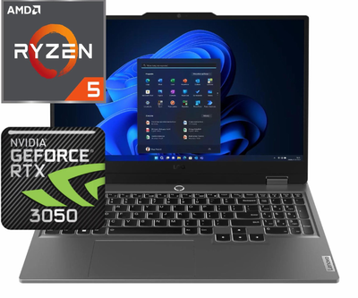 Ноутбук (2024) для гейминга Lenovo LOQ-15 R5-7235HS/ 32GB / 512GB/ Win11x Licensed/ RTX3050 / 15,6" 144Hz