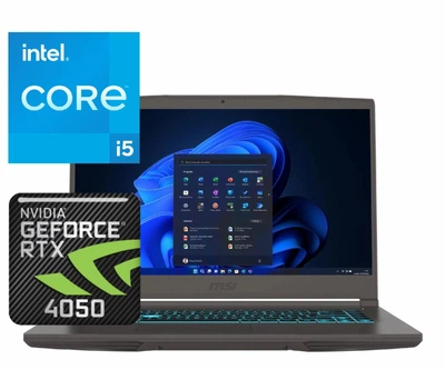 Ноутбук (2025) ігровий MSI Thin 15 i5-13420H/ 16GB / 512GB/ Win11x Licensed/ RTX4050 / 15.6" 144Hz